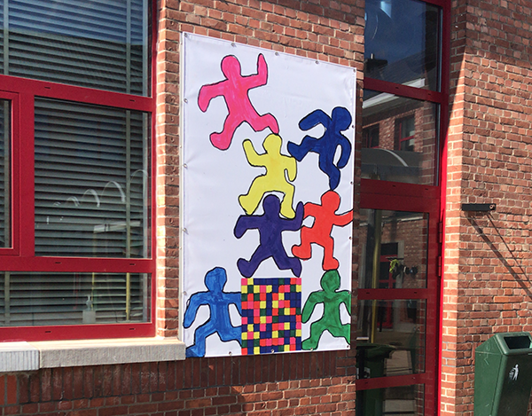 Spandoek zonder frame